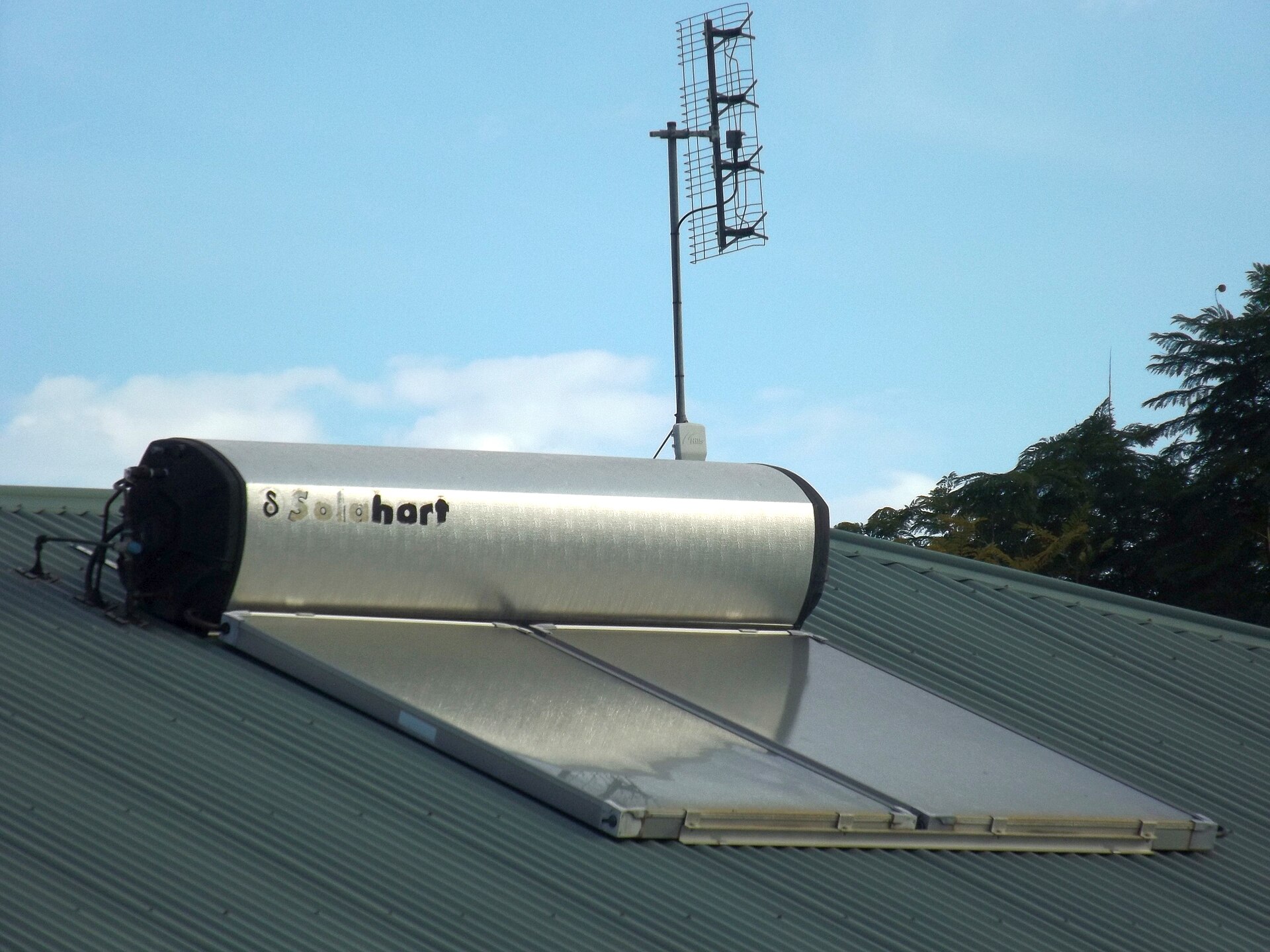 Rooftop solar panels on a house in Laidley, Queensland.